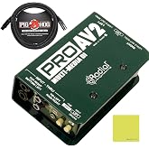 Radial Engineering ProAV2 Stereo Passive Multimedia Direct Box | 20kHz, 20Hz, Studio &amp; Stage Audio Gear, For Recording &amp; Live Use, Clean Instrument-to-Console Feed, Ideal for Stage &amp; Studio