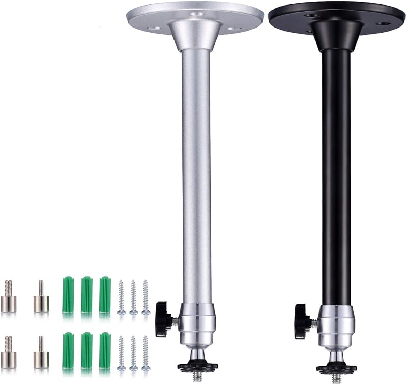 Yizerel Mini Ceiling Projector Mount 2 Pack, 360° Adjustable Heads
