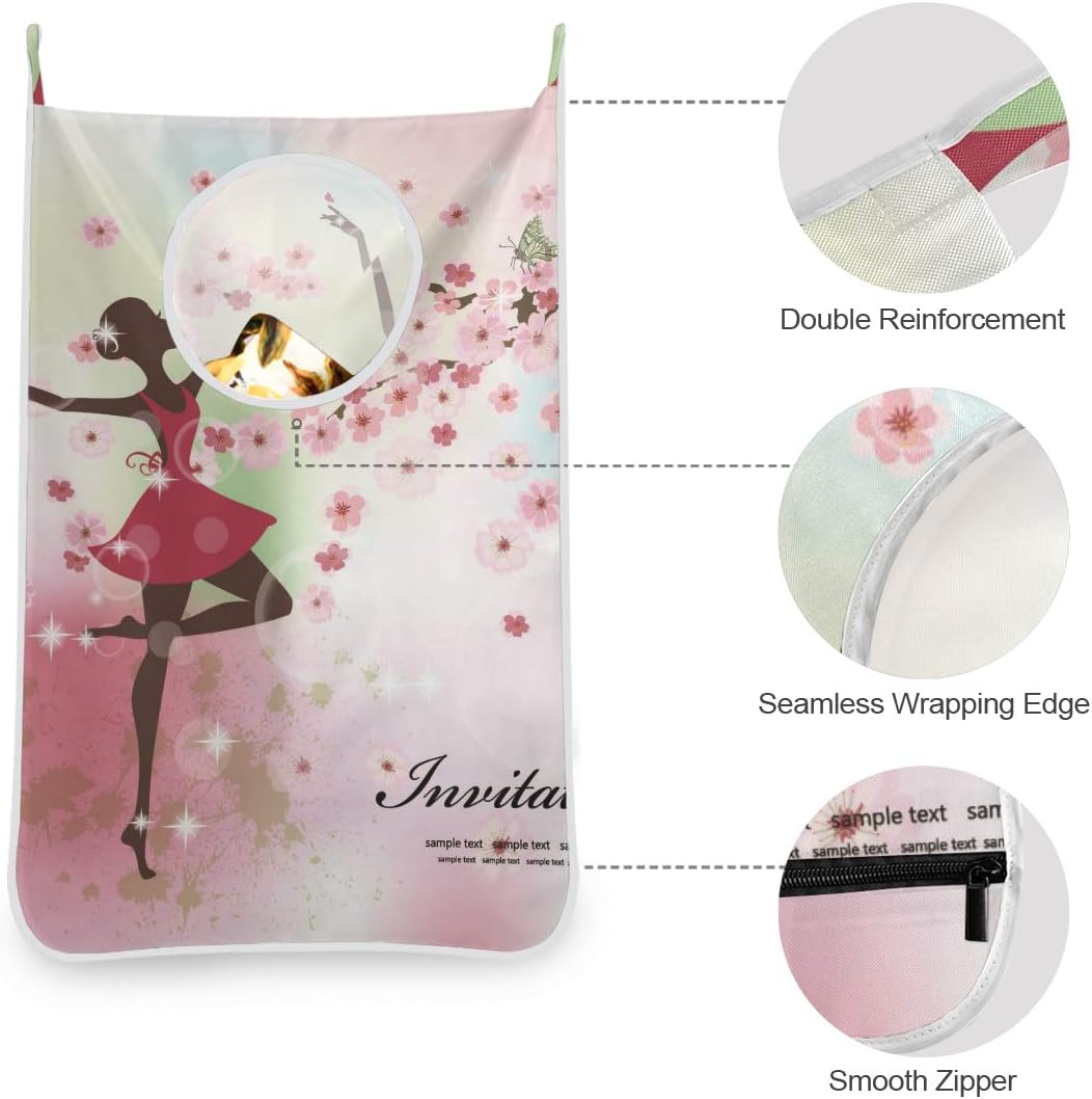 KIMDFACE Bolsa de Tela Oxford para Ropa Sucia Que se cuelga en Las