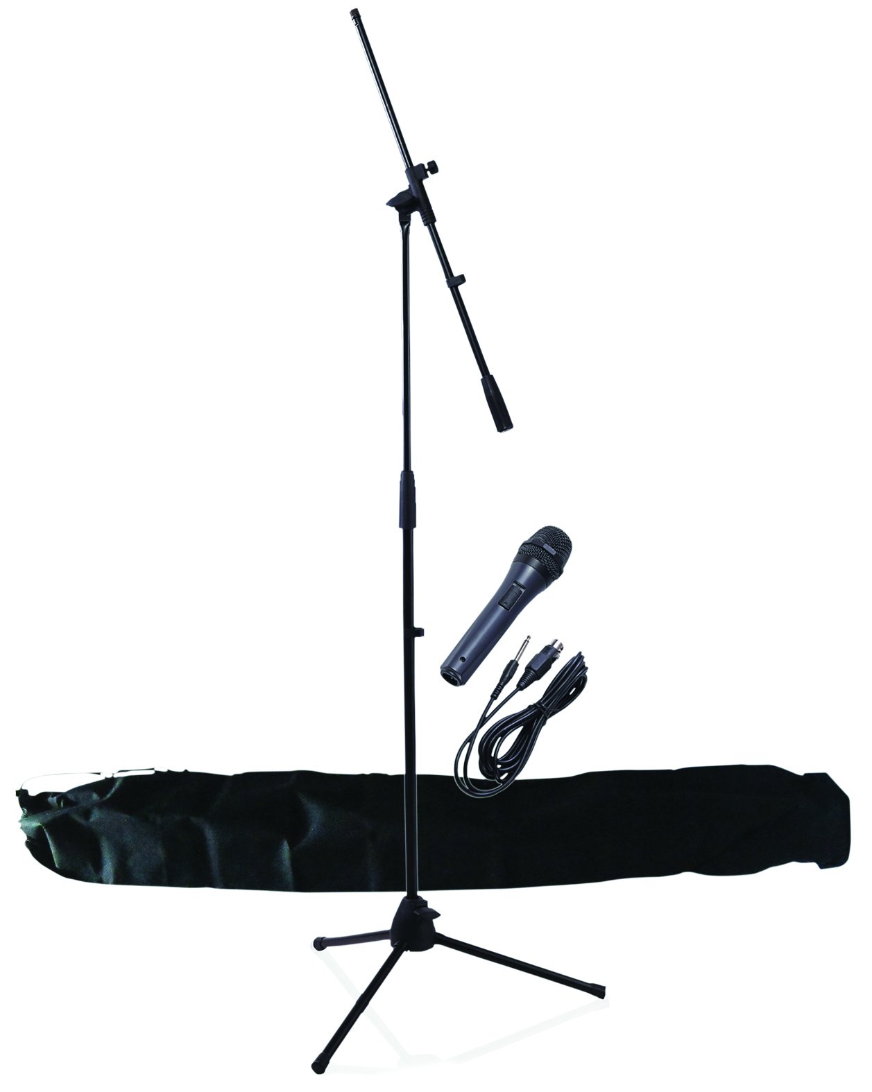 NJS Professional Complete Microphone & Stand Kit with Carry Bag