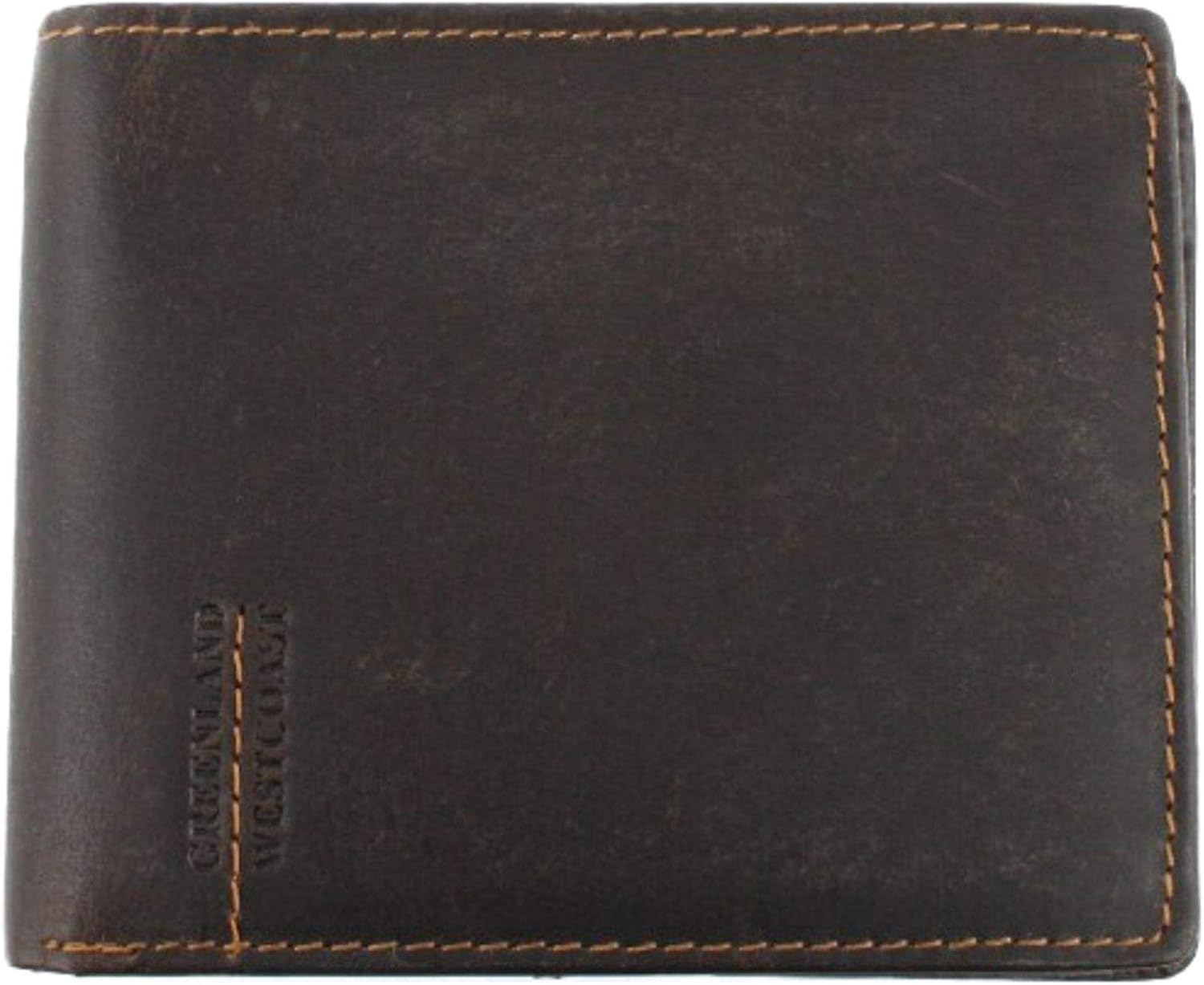 Greenland NATURE Westcoast Geldbörse Leder 12 cm, sattelbraun, Buffalo - Brown