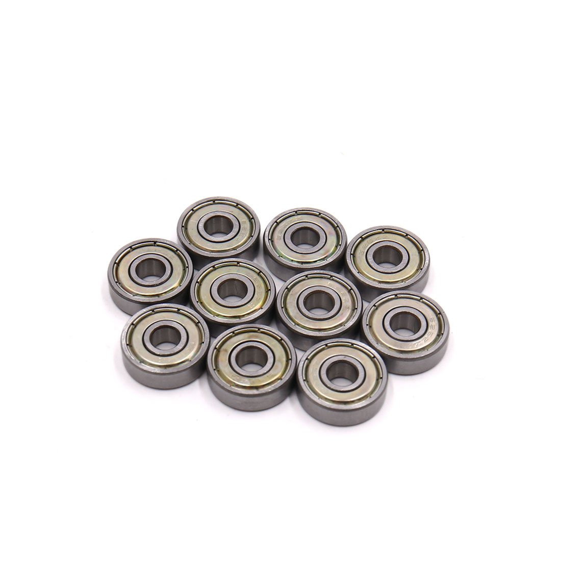 sourcingmap 10 Pcs 626Z 6x19x6mm Double Shielded Deep Groove Radial Ball Bearing