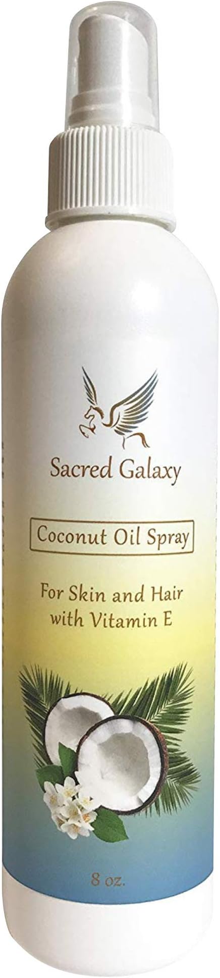 Coconut Oil For Hair and Skin Spray by Sacred Galaxy - Natural and Non Scented