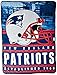 Northwest NFL New England Patriots Unisex-Adult Silk Touch Throw Blanket, 60