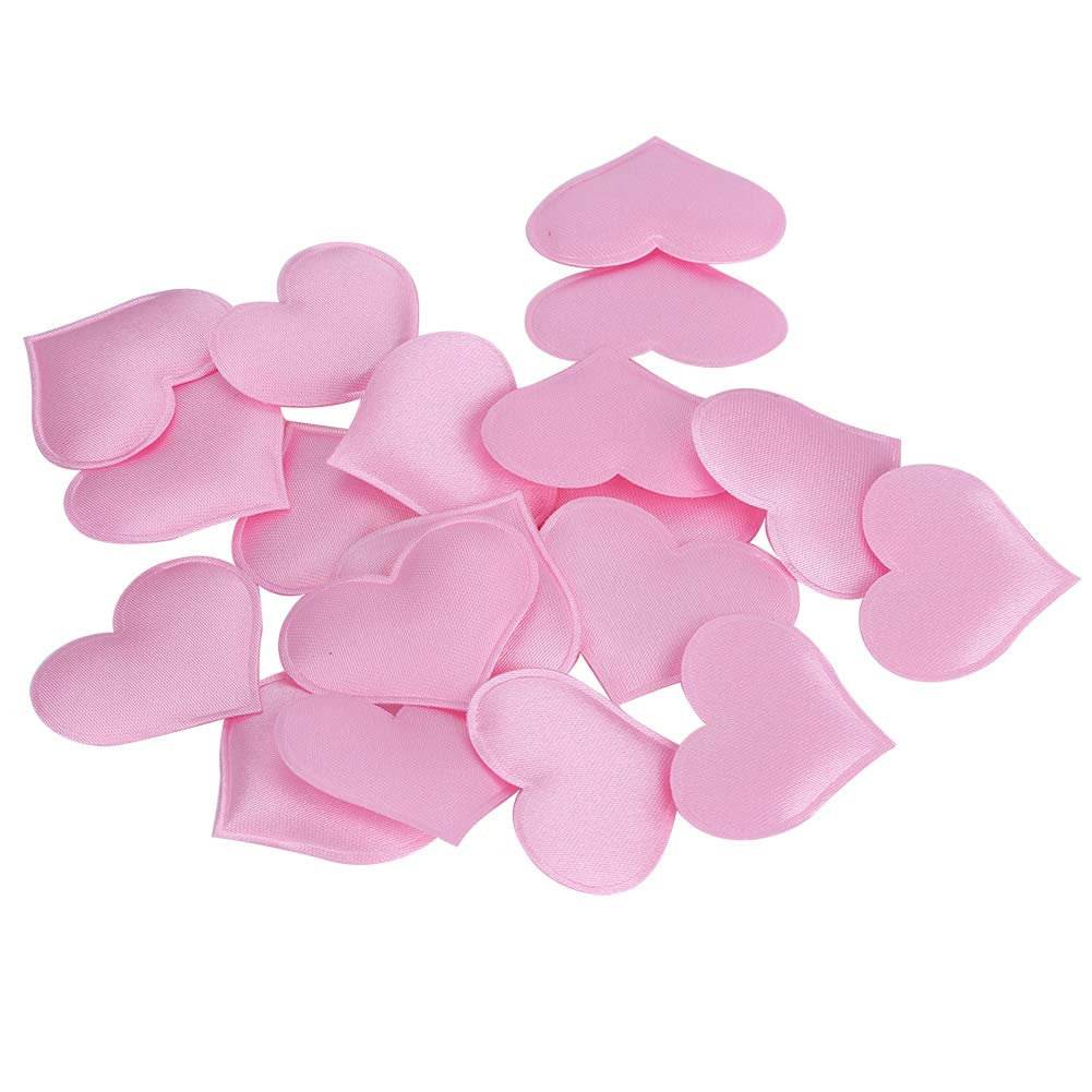 Alvinlite 500 Pcs Love Heart Sponge Padded Petals Confetti for Wedding Heart Table Scatter Valentine's Day Decor(Pink)