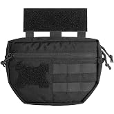 EXCELLENT ELITE SPANKER Tactical Drop Dump Pouch Molle Tool Pouch | Utility EDC BAG with Hook &amp; Loop，Carrying Kit Bag for Tactical Vest Chest Rig