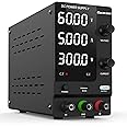 IKococater DC Power Supply Variable 60V 5A with Output Switch, Adjustable Regulated Switching Bench Power Supply with 4-Digits LED Power Display, 5V/2A USB Interface, Accurate Encoder Adjustment Knob
