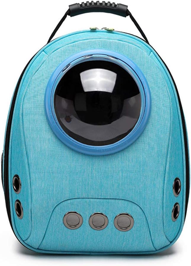 Woolala Portable Canvas Space Capsule Bubble Pet Dog Carrier Backpack,Travel Outdoor Pet Puppy Cat Bag