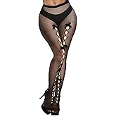 Benefeet Sox Fishnet Stockings or Women High Waist White Fishnet Tights Party Pantyhose Cosplay Costume Tights