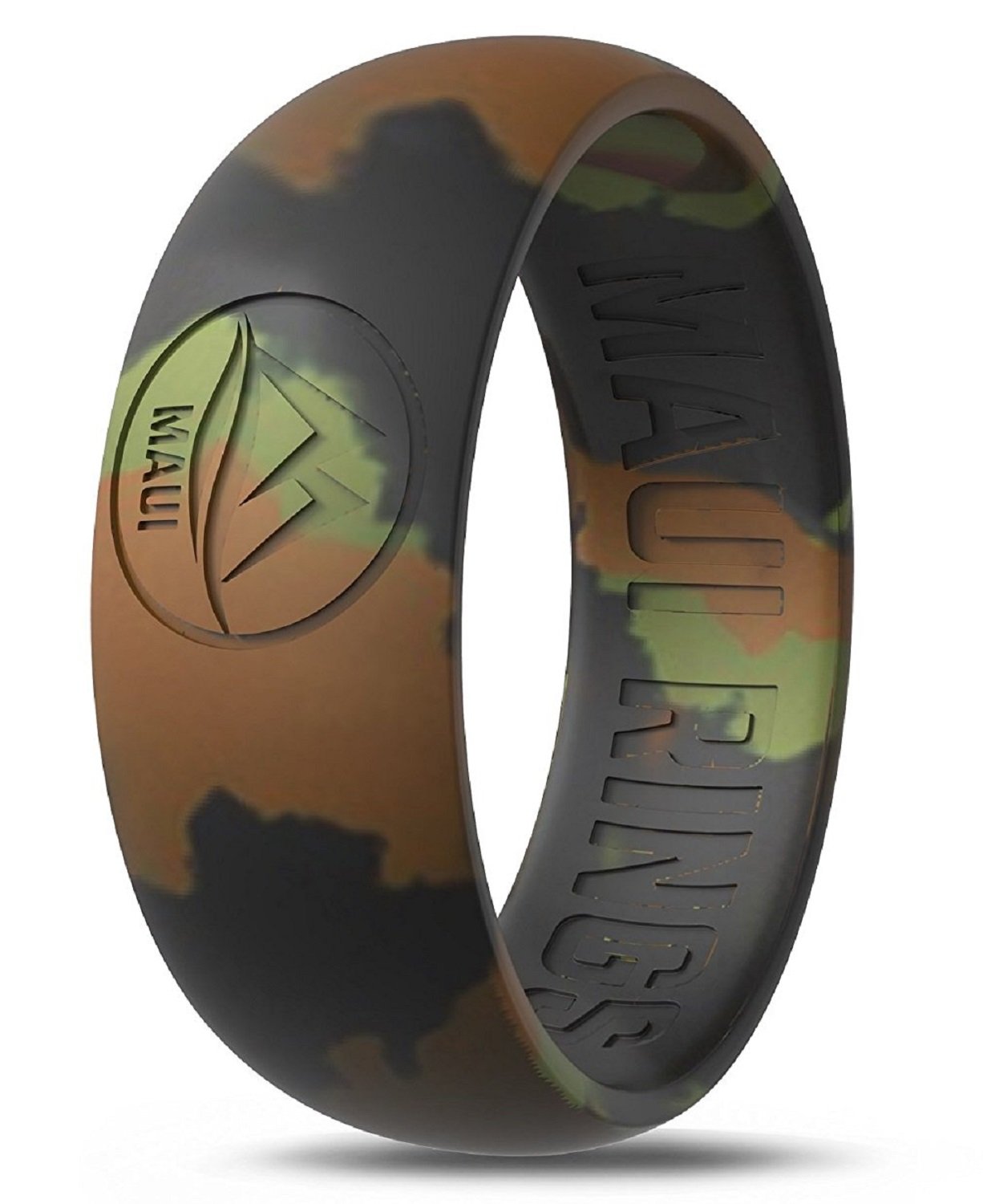 Silicone Wedding Ring by MAUI RINGS 4 PACK Ring Engagement Rings for Men Wedding Band Mens Ring Rubber Bands Mens Rings Surf Fitness Exercise Gym Crossfit Training Sport Running Yoga [ SIZE 10 ]