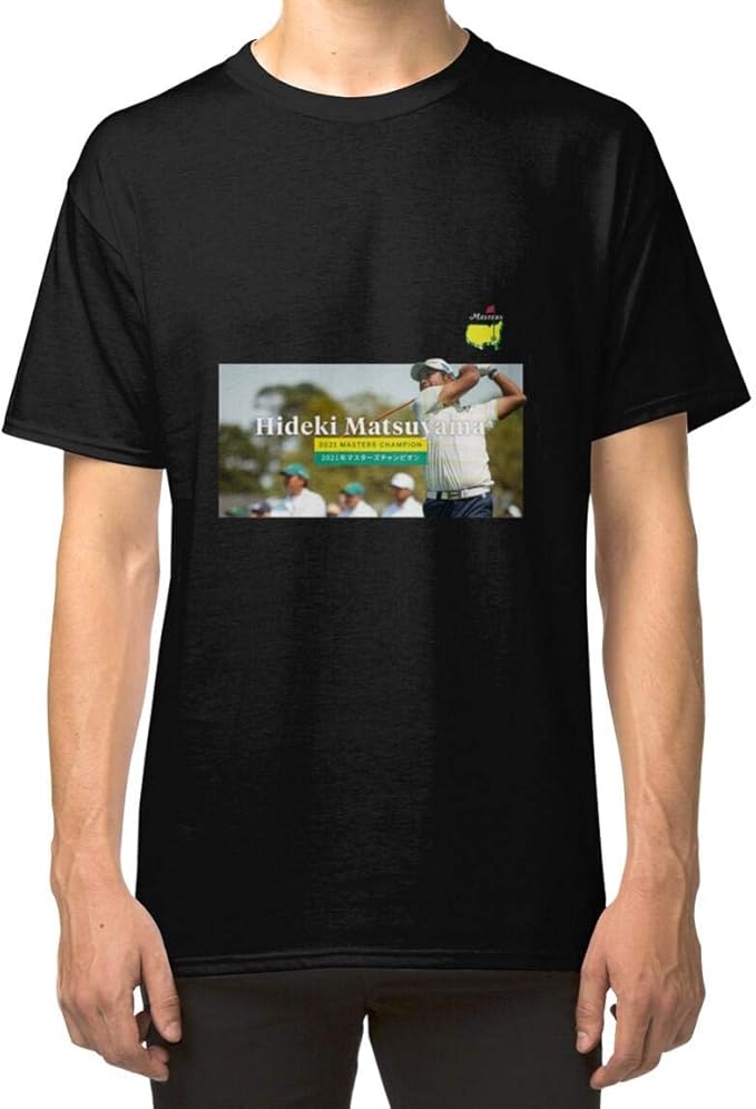 Amazon.com: Hideki Matsuyama Golf Masters 2021 Essential T-Shirt Classic Unisex T-Shirt, Ladies 