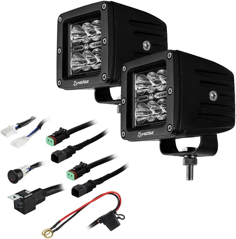 Heise - 3 Inch 6 LED Cube Spot Light Kit - Pair (HE-CL3S2PK)