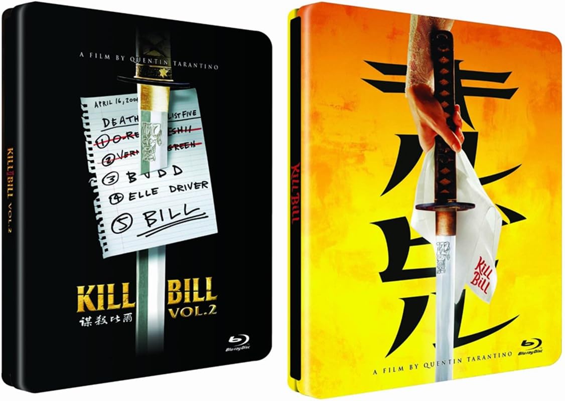 Amazon キル ビル Vol 1 Vol 2 ブルーレイ 数量限定スチールブックセット デザイン特別仕様 リージョンフリー 日本語字幕収録 輸入版 映画