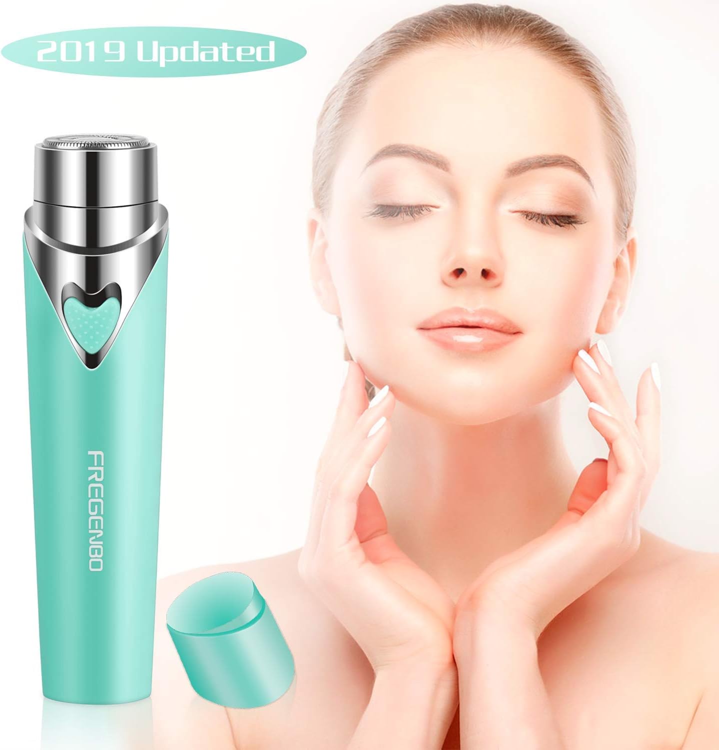 Facial Hair Removal for Women Electric Mini Waterproof Painless Shaver Razor Lady Groomer for Beard Chin Cheek Leg Arm Armpit Hair