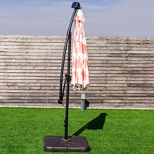 Giantex Cantilever Offset Patio Umbrella Base Sand, 32" x 32" Square