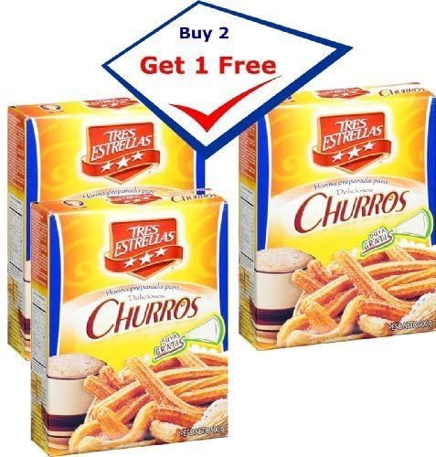 Tres Estrellas Churro Mix. 17 oz. Buy 2 get 1 FREE by Tres Estrellas