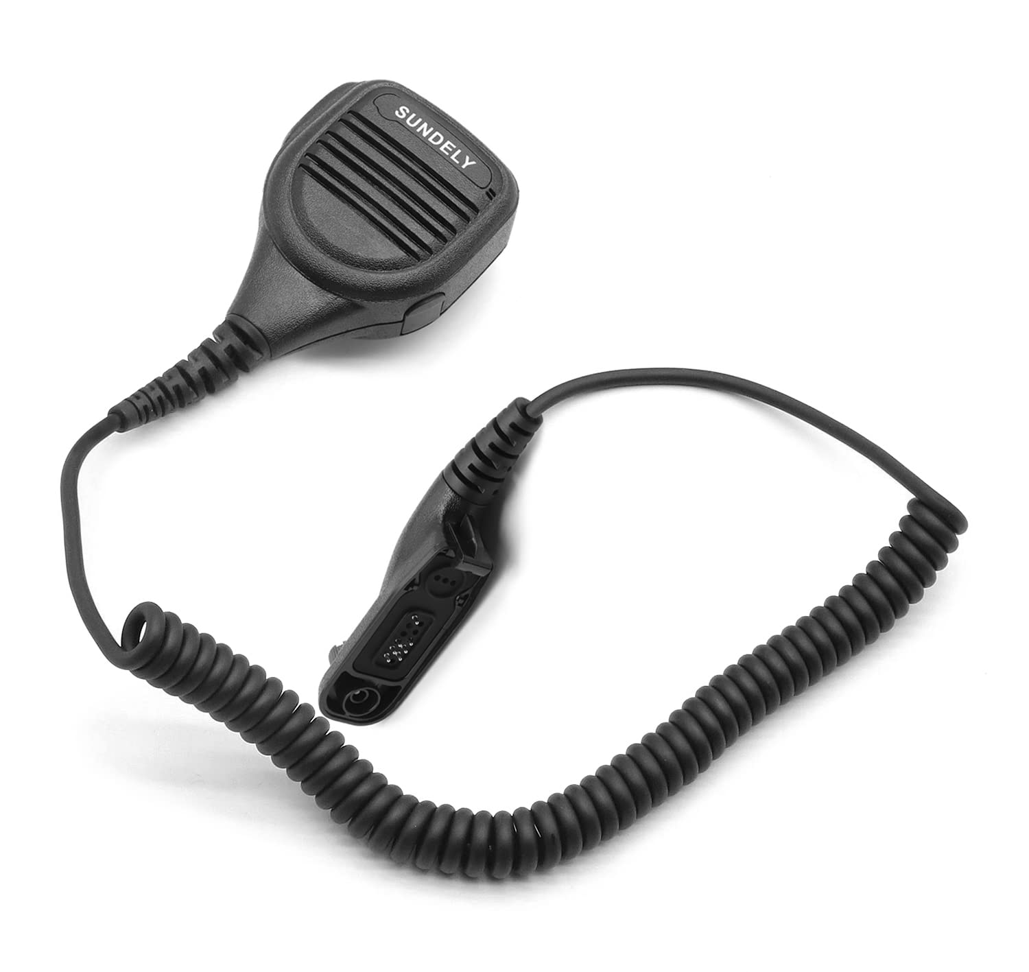 SUNDELY® Waterproof Microphone for Motorola Radio DP3400 DP3600 DP4400 DP4600 DP4601e DP4800 MTP6650 Walkie Talkie Heavy Duty Hand Held Shoulder Lapel Mic with 3.5mm Headphone Port & Rotating Clip