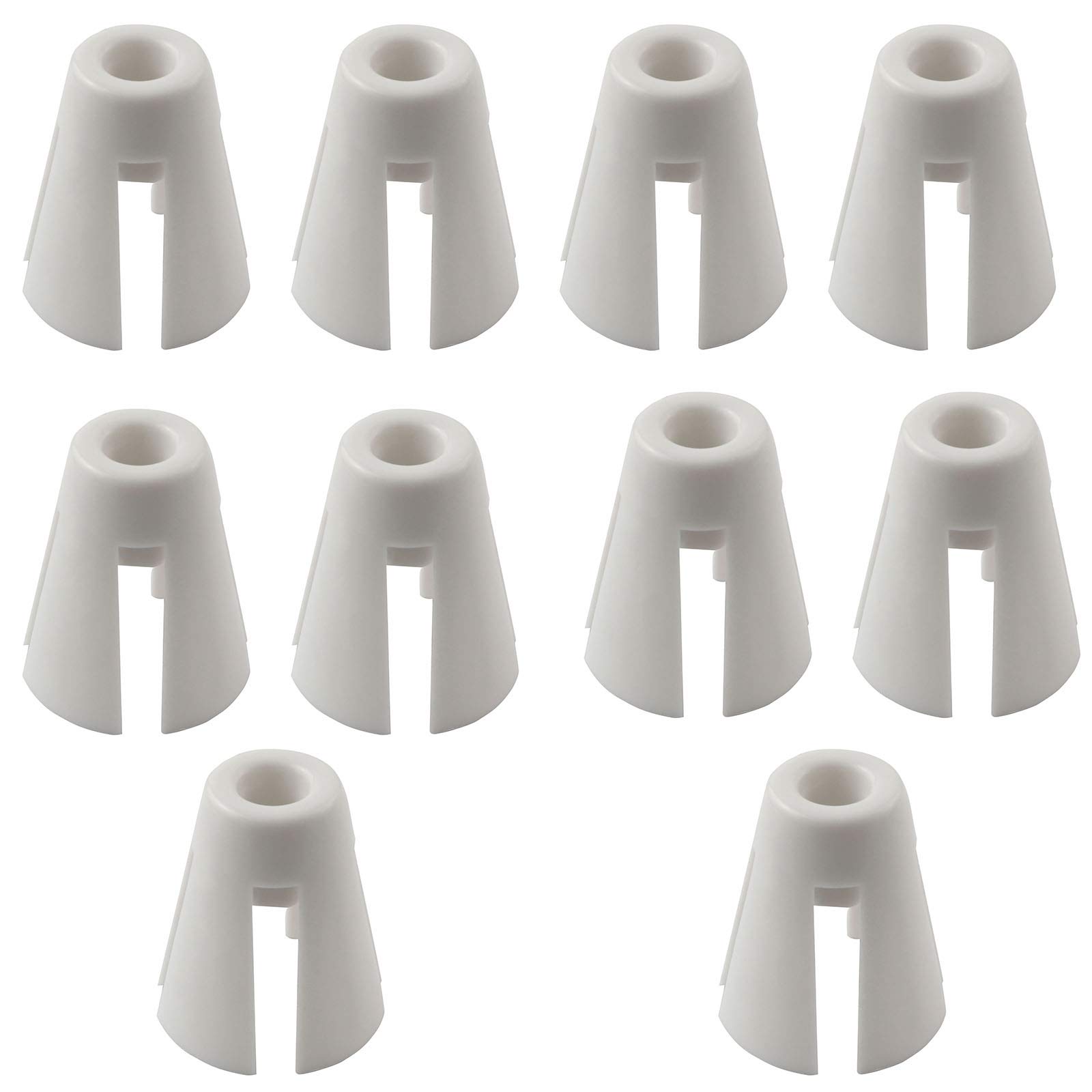 LQ Industrial 10PCS White Plastic Coil Claw Thread Spool Cone Holder Sewing Accessories for Janome 644D/744D Overlocker Serger Sewing