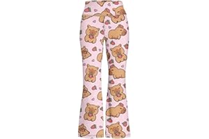 Pointodoor High Waist Yoga Pants Casual Long Flared Leggings Tight Sweatpants for 5-14 Girls