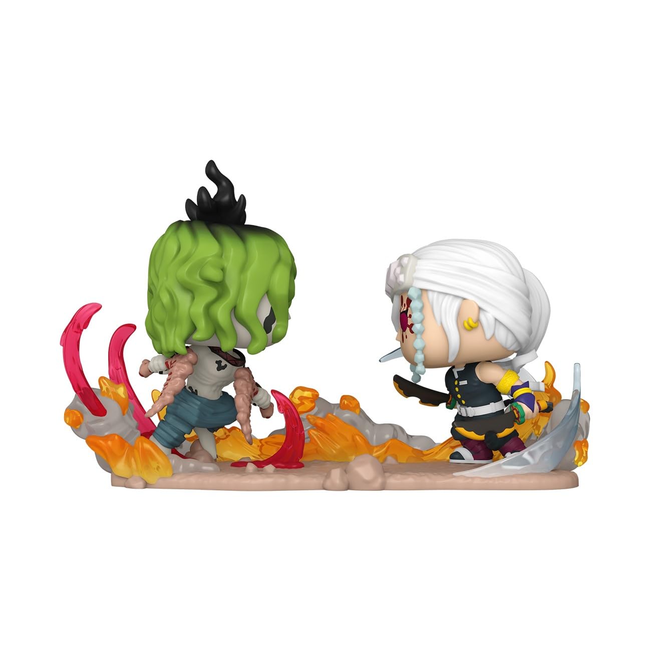 Funko POP Moments: DS - Tengen Uzui Vs Gyutaro - Demon Slayer - Collectable Vinyl Figure - Gift Idea - Official Merchandise - for Kids & Adults - Anime Fans - Model Figure for Collectors and Display