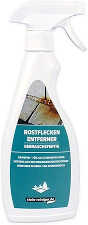 Stein Reiniger De Rostflecken Entferner 500ml Muhelos Rostflecken Entfernen Fur Alle Natursteine Oder Kunststeinbelage Amazon De Baumarkt