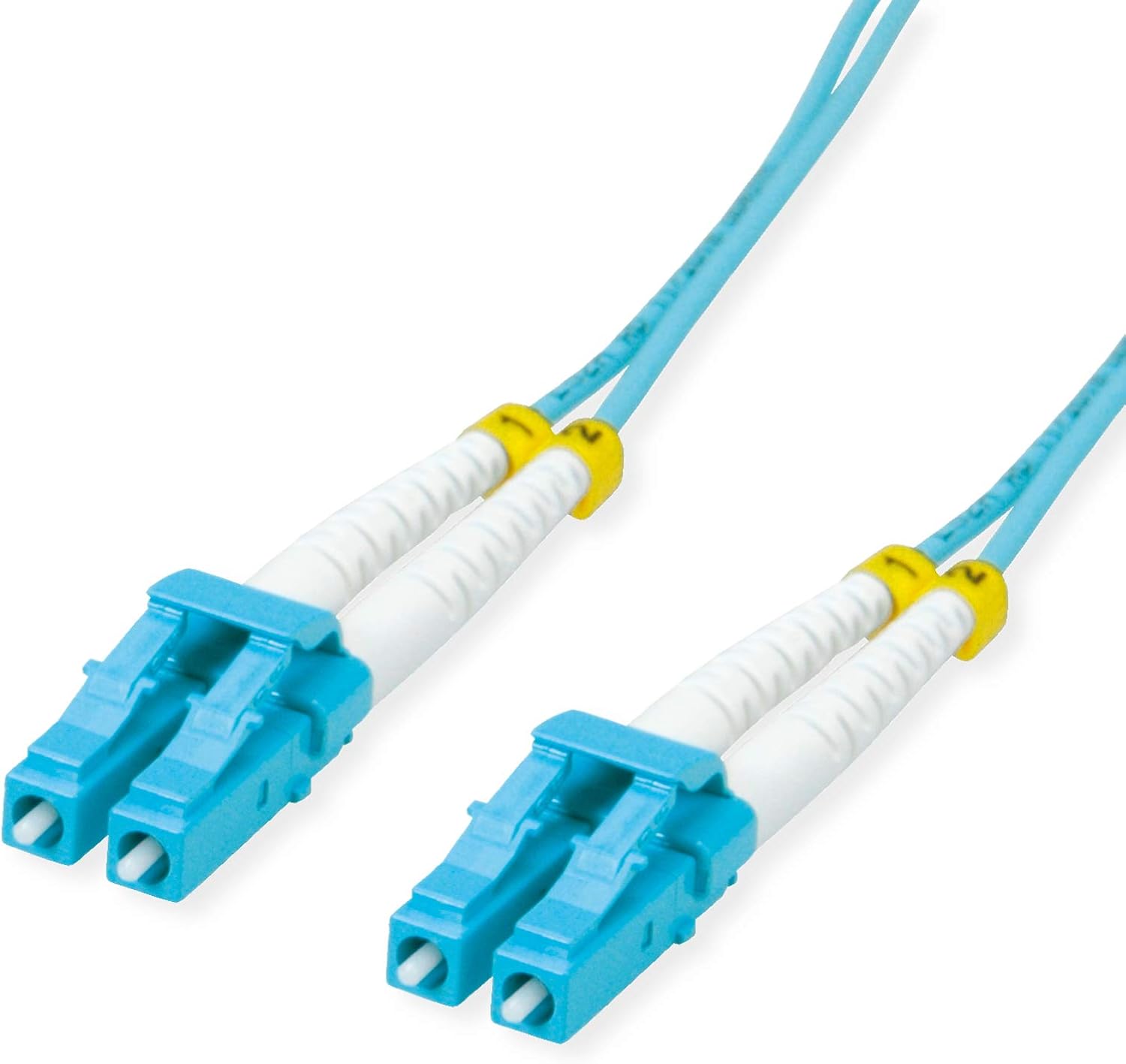 VALUE Fibre Optic Cable 50/125µm OM3, LC/LC, Low-Loss Connector, Turquoise, 2 m - Image 3