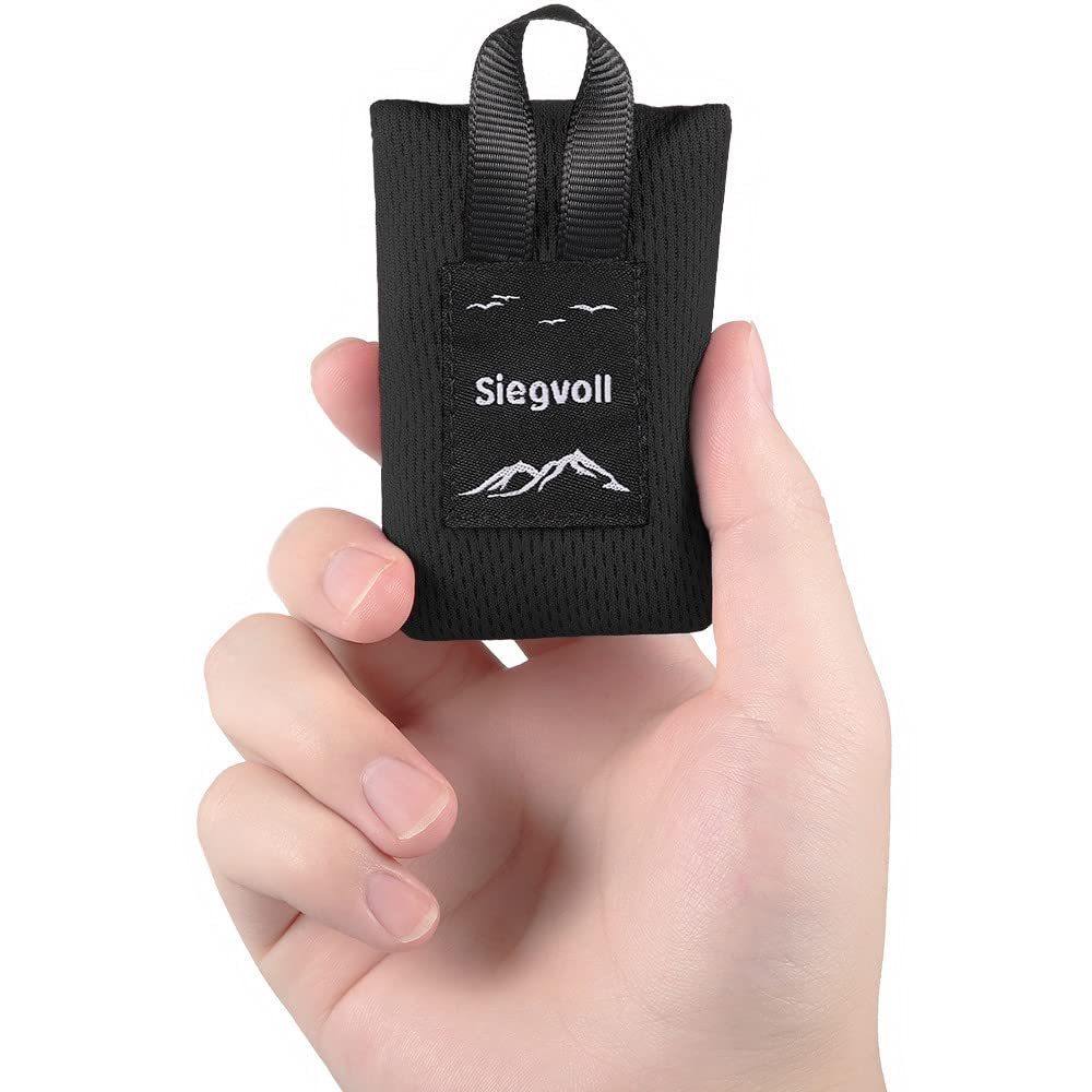 Siegvoll Mini Pocket Beach Mat Picnic Blanket, Small Compact Picnic Blanket, Portable Ultralight Machine Washable, Beach Blanket for Travel, Beach, Park, Camping, Hiking 70 x 110 cm (Grey)