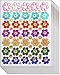 Jazzstick 350 Glitter Smiling Flower Decorative Sticker 10 Sheets (VST08A03)