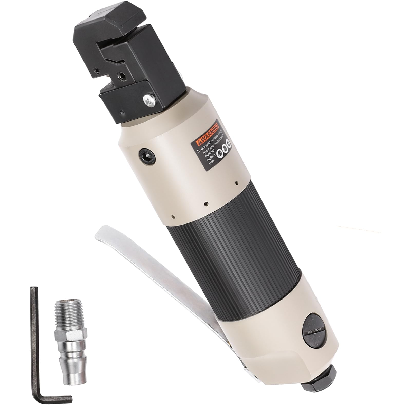 GEARCELL Air Punch Flange Tool, 2 in 1 Air Hole Punch and Flange for Sheet Metal, 5mm Hole Edge Setter, Crimping Kit for Car Repair and Home