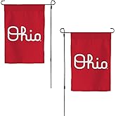 Desert Cactus The Ohio State University TOSU Garden Flag – 19 x 12 inch Ohio State Buckeyes Banner, For Outdoor Display and Events (Design D)