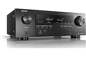 Denon AVR-S540BT Receiver, 5.2 Channel, 4K Ultra HD Audio and Video, Home Theater System, Built-in Bluetooth and USB Port, Co