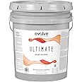 EVOLVE Ultimate Paint & Primer in White for Interior & Exterior House Paint, Semi-Gloss Sheen, 5-Gallon