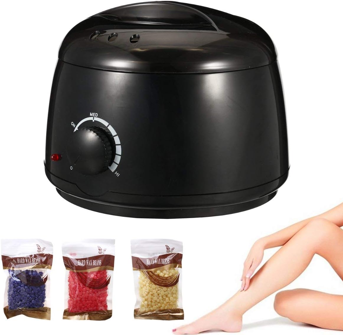 FRANNO - Professional Electric Wax Heater For 500cc Hand Wax Depilation Hair Removal Machine Wax Warmer With 3Pcs Beans Paper Stick 500ml