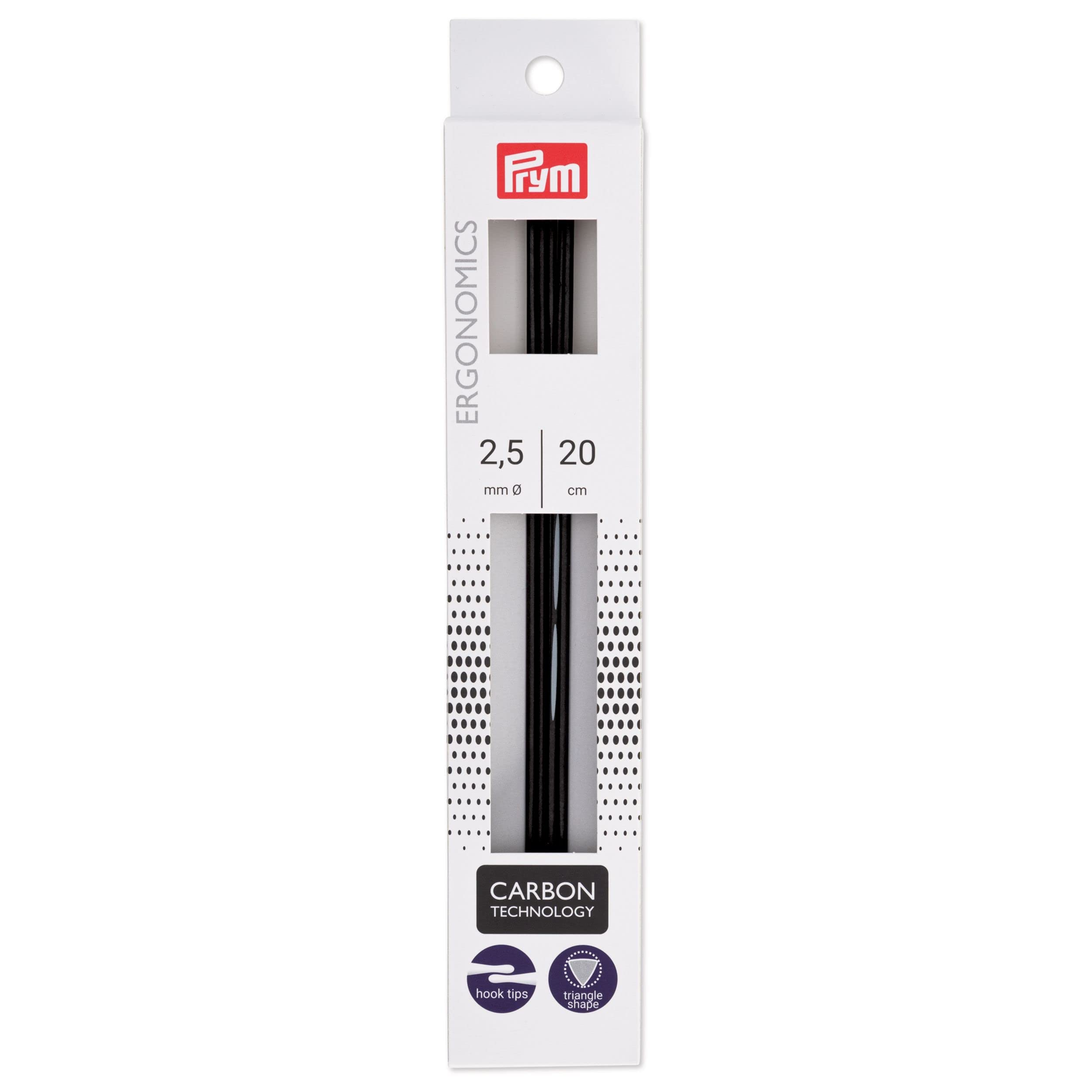 Prym Knitting Pins, Black, 2.5mm