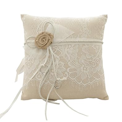 Tangser Wedding Ring Pillow Ring Bearer Pillow Personalize