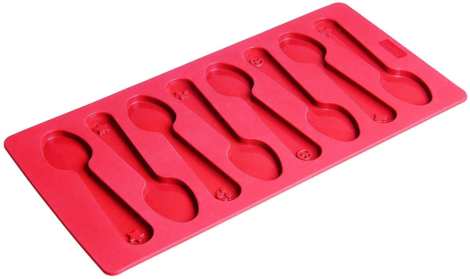 Lurch "Flexiform Teaspoon, Red, 8-Piece