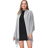 OHAYOMI Pashmina Shawl Wraps Cashmere Feel Soft Scarves Winter Warm Fashion Scarf Women Evening Dresses Wedding Bridesmaid