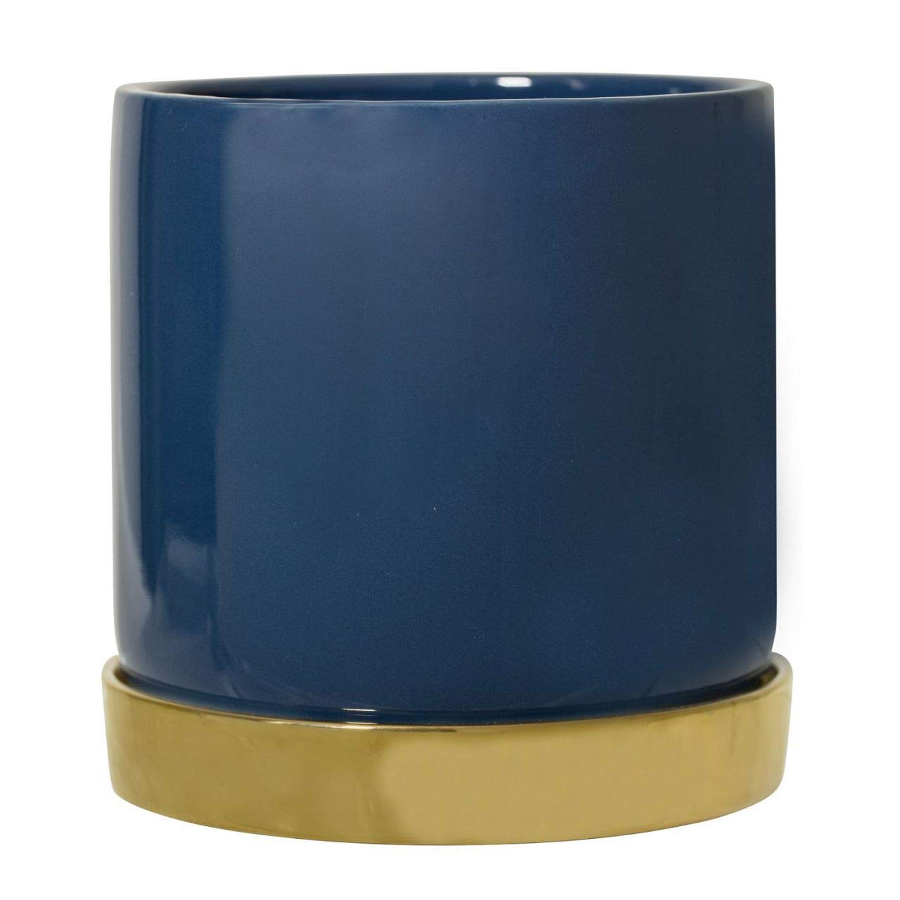 Bloomingville Flower Pot, Ceramic, Blue, Ø 14cm