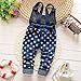 Kidscool Little Girls Frozen Soft Denim Fleece Overalls Sets Pink/White