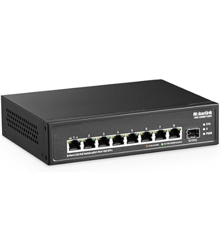 Amazon.com: MokerLink 8 Port 2.5G POE Managed Switch with 10G SFP+