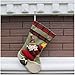 YAMUDA Xmas 3D Lively Big Christmas Stockings 18 Inches Set of 2 Long Santa Claus Decoration Snowman Design for Kids (Extra Large E)