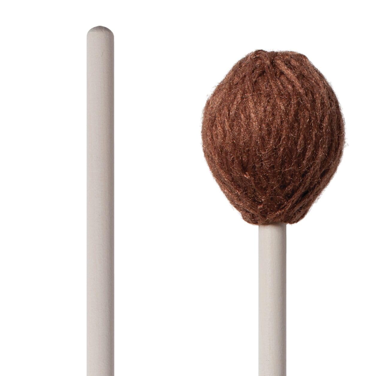 Vic FIrth - Corpsmaster® Series Marimba Mallets - M171 - Yarn - Rubber Core - Medium - Brown — image 1