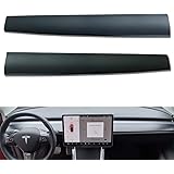 BMZX Tesla Model 3 Model Y Dash Wrap ABS Matte Dashboard Cover Cap Interior Decoration Wrap Kit- Tesla Model 3 Model Y Access