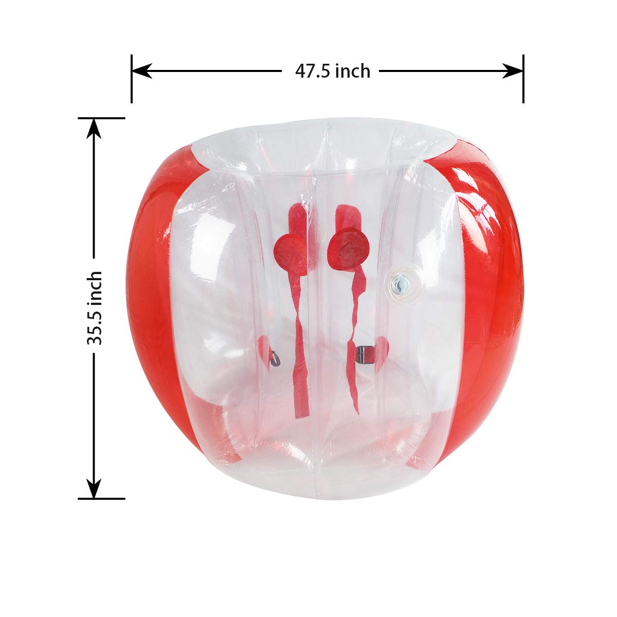 Sports Outdoor Play Sunshinemall 1 Pc Bumper Balls 1pcs Zjq Blue Clean 47inch Inflatable Body Bubble Ball Sumo Bumper Bopper Toys Heavy Duty Durable Pvc Vinyl Kids Adults Physical Outdoor Active Play