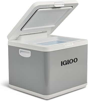 IH45 Nevera híbrida con compresor 43L – Nevera eléctrica 12V y 230V para Coche, Camping, Autocaravana y Barco – Mini frigorífico híbrido, silencioso, Potente & de bajo Consumo