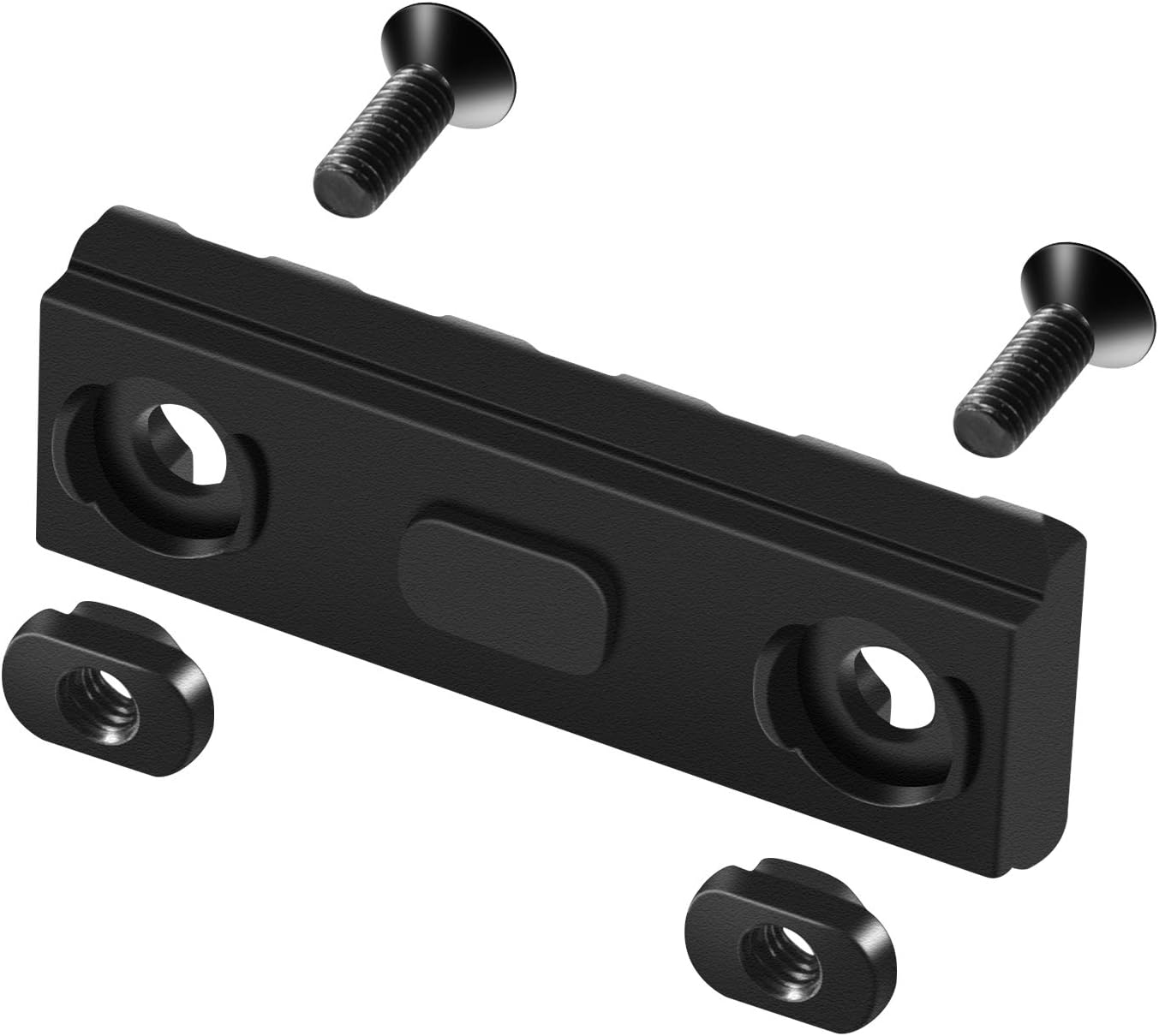 VIAKEY Mlok Picatinny Rail, 2 Pack 5 Slot M-Lok Aluminum Picatinny Rails Section for M LOK Systems with 5 T-Nuts & 5 Screws & 2 Allen Wrench (2Pcs Mlok 5-Slot) : Sports & Outdoors