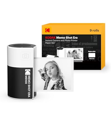KODAK Memo Shot ERA Kids Câmera digital instantânea e impressora