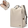 GOLF SUPAGS Stylish Laptop Backpack for Women Airline Approved Perfect for Work College and Travel Multi-Functional Casual Daypack Fits 15.6 Inch Notebook (Apricot)