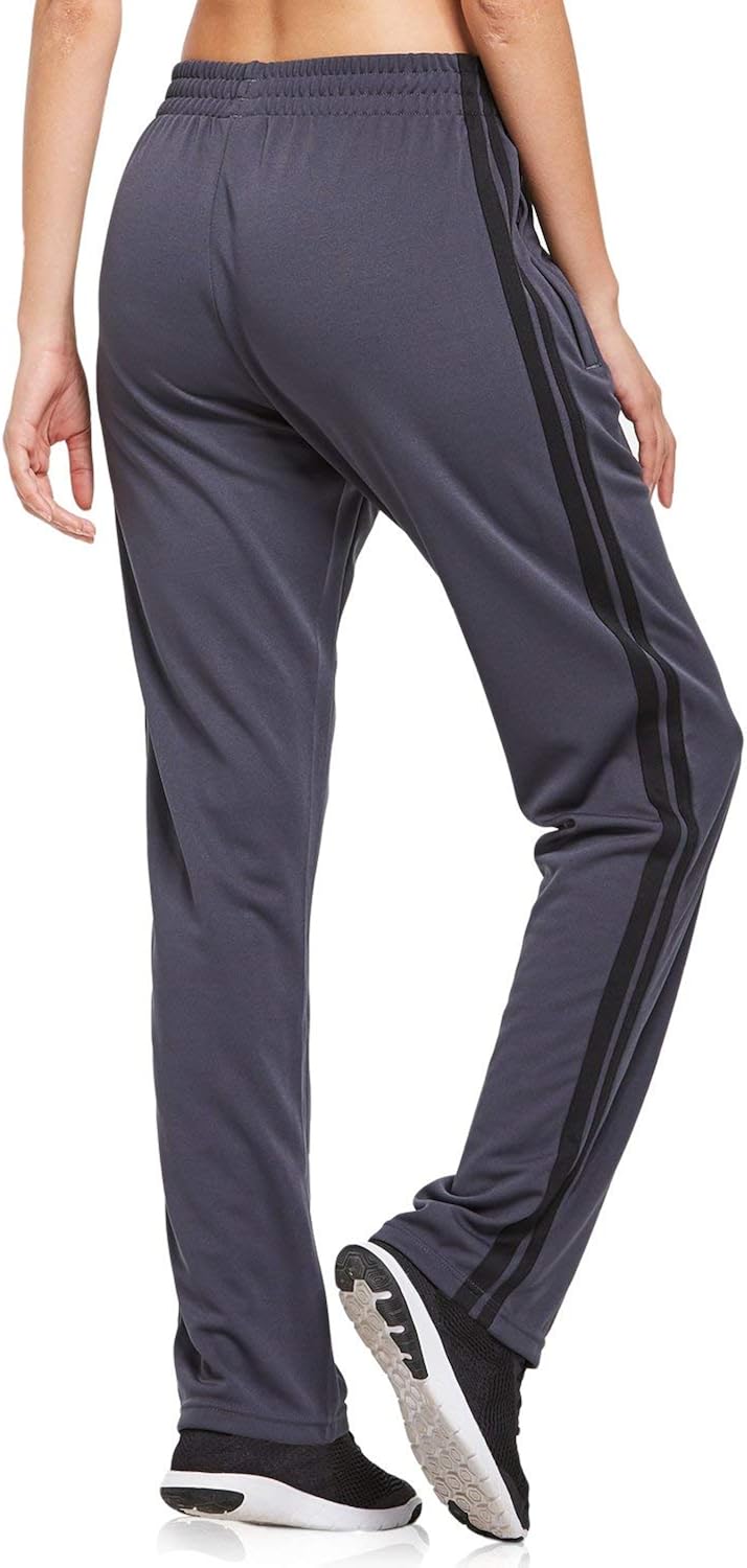 BALEAF Women's Track Pants Athletic Sports Sweat Pants Open Leg Jogger Sweatpants Zippered Pockets Lounge: Clothing