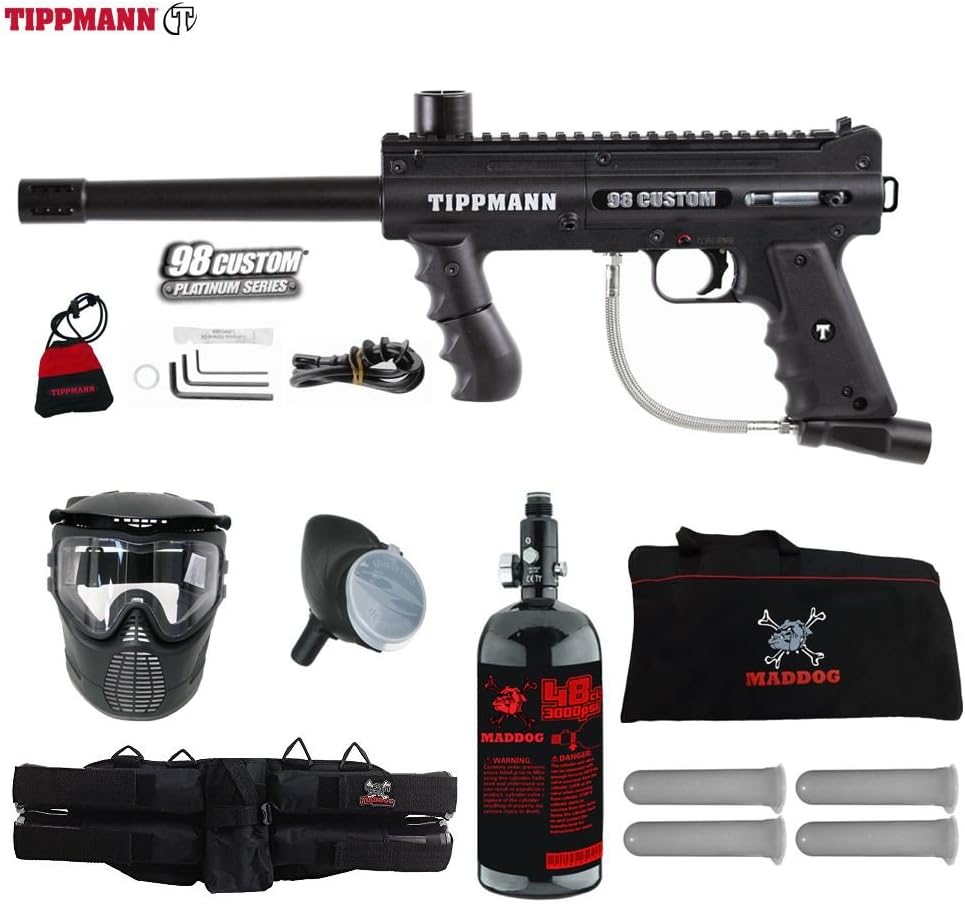 Maddog Tippmann 98 Custom Beginner HPA Paintball Gun